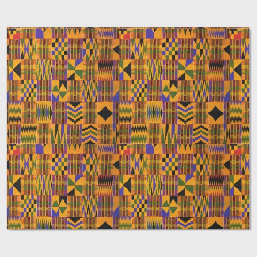 kente cadeaupapier (Vlak)