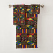 Kente Cloth Bad Handdoek (Insitu)