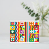 Kente Cloth Pattern African Tribal Print Briefkaart (Staand voorkant)