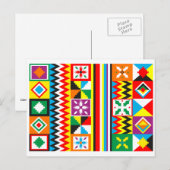 Kente Cloth Pattern African Tribal Print Briefkaart (Voorkant / Achterkant)