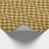 Kente doek textuur print Wrapping Paper Cadeaupapier (Hoek)