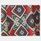 Kente Geometric Tapestry Fleece Deken (Voorkant (Horizontaal))