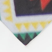 Kente Geometric Tapestry Fleece Deken (Hoek)