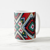 Kente Geometric Tapestry Koffiemok (Voorkant rechts)