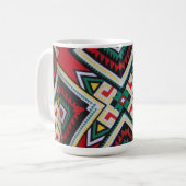 Kente Geometric Tapestry Koffiemok (Voorkant links)