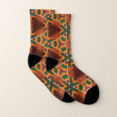 Kente Geometrics Afrocentrisch All Over Print Sokken (Paar)