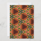 Kente Geometrics Afrocentrisch Kaart (Achterkant)