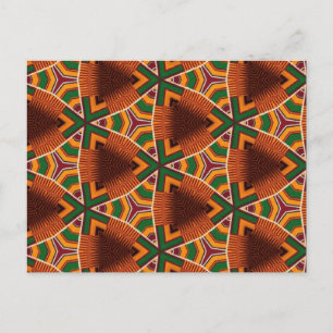 Kente Geometrics Kwanza 2023 Afrocentrisch Briefkaart