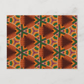 Kente Geometrics Kwanza 2023 Afrocentrisch Briefkaart (Voorkant)