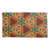 Kente Geometrics Kwanza Afrocentric Kussensloop (Achterkant-Links)