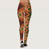 Kente Geometrics Kwanza Afrocentric Leggings (Achterkant)