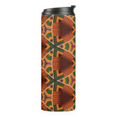 Kente Geometrics Kwanza Afrocentric Thermosbeker (Gedraaid links)