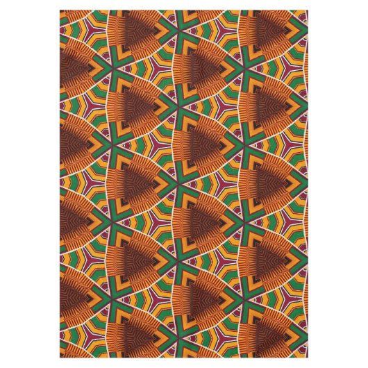 Kente Geometrics Kwanzaa Afrocentrische Tafeldoek Tafelkleed (Voorkant)