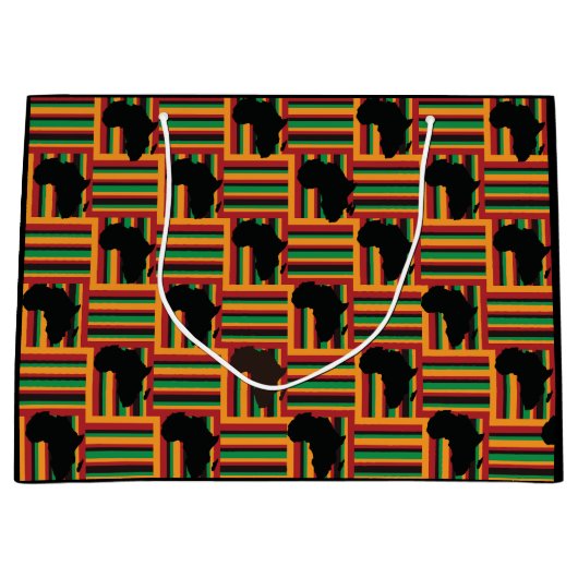 Kente Gift Bag Groot Cadeauzakje (Voorkant)