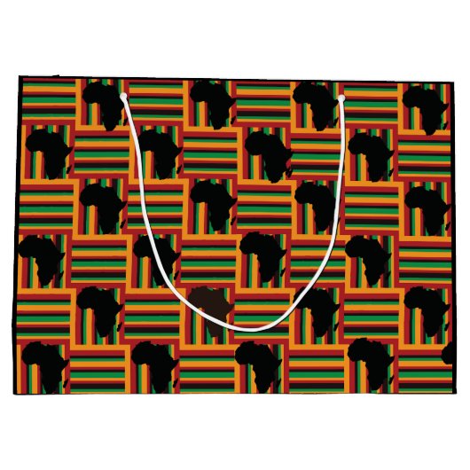 Kente Gift Bag Groot Cadeauzakje (Achterkant)