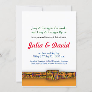 Kente Invitations Series 2. Kaart
