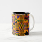 kente-Mok Tweekleurige Koffiemok (Voorkant rechts)