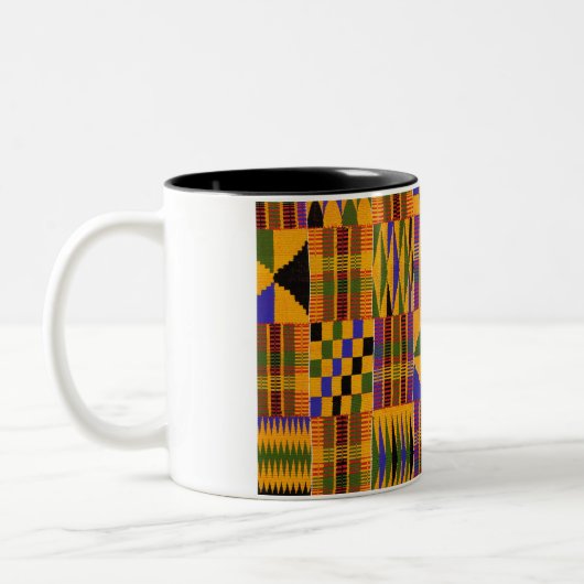kente-Mok Tweekleurige Koffiemok (Links)