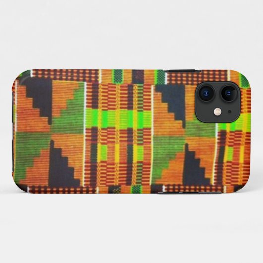 Kente Mud Cloth iPhone Case (Achterkant (horizontaal))
