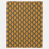 Kente Mudcloth Diamonds Fleece Blanket (Voorkant)