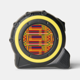 Kente-patroon Afrikaanse textiel meetlint Rolmaat