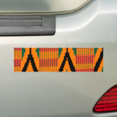 Kente Patroon Bumpersticker (Op auto)