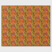 Kente patroon inpakpapier (Vlak)