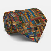 Kente patroon stropdas (Opgerold)