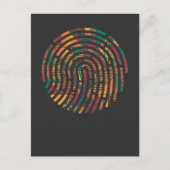 Kente Pattern African Ghana Fingerprint nwentoma Briefkaart (Voorkant)