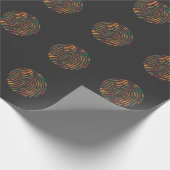 Kente Pattern African Ghana Fingerprint nwentoma Cadeaupapier (Hoek)
