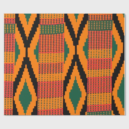 Kente Pattern Cadeaupapier (Vlak)