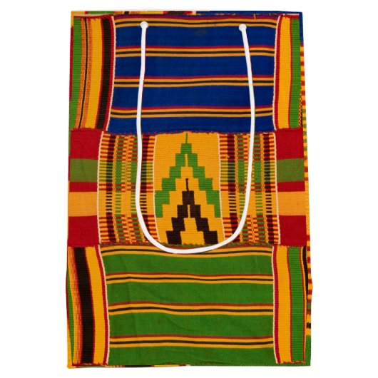 Kente Print Gift Bags Medium Cadeauzakje (Achterkant)