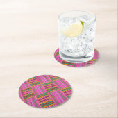 Kente Print Papieren Onderzetters (Insitu)