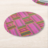 Kente Print Papieren Onderzetters (Gebogen)