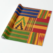 Kente Print Wrapping Paper