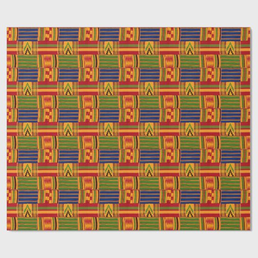 Kente Print Wrapping Paper Cadeaupapier (Vlak)