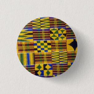 kente rhapsody ronde button 3,2 cm
