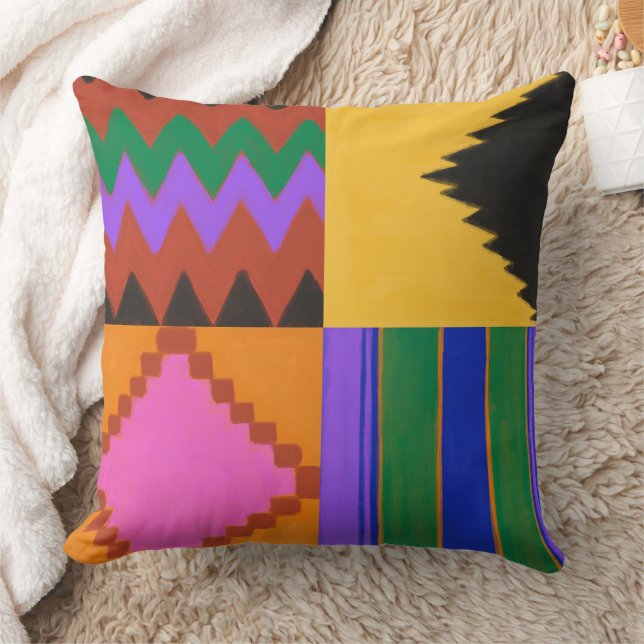 Kente-Sierkussen Kussen (Deken)