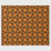 Kente-Stijl Design Wrapping Paper Cadeaupapier (Vlak)
