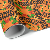 Kente-Stijl Design Wrapping Paper Cadeaupapier (Rol Hoek)