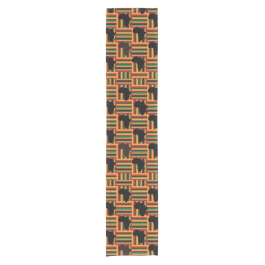 Kente Table Runner Korte Tafelloper (Voorkant)