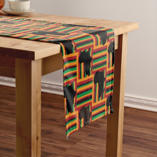 Kente Table Runner Korte Tafelloper (Voorbeeld)