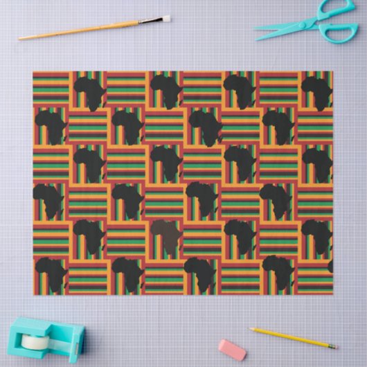 Kente Tissue Paper, Kente Wrapping Paper Tissuepapier (Craft)