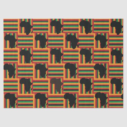 Kente Tissue Paper, Kente Wrapping Paper Tissuepapier (Voorkant)
