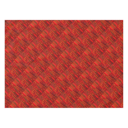 Kente True Red Tafelkleed (Voorkant (Horizontaal))