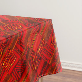 Kente True Red Tafelkleed