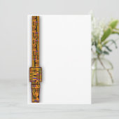 Kente Uitnodigingen Serie. (Staand voorkant)