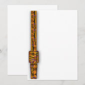 Kente Uitnodigingen Serie. (Voorkant / Achterkant)