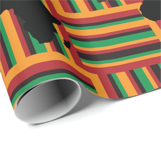 Kente Wrapping Paper, Kwanzaa Paper Cadeaupapier (Rol Hoek)