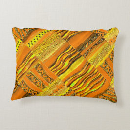 Kente Yellow Decoratief Kussen